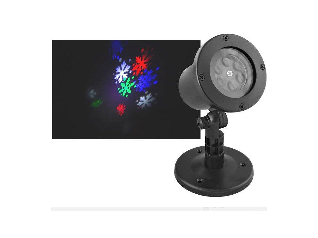 LED21 Laserový dekorativní projektor 4W vločky, 4 barvy